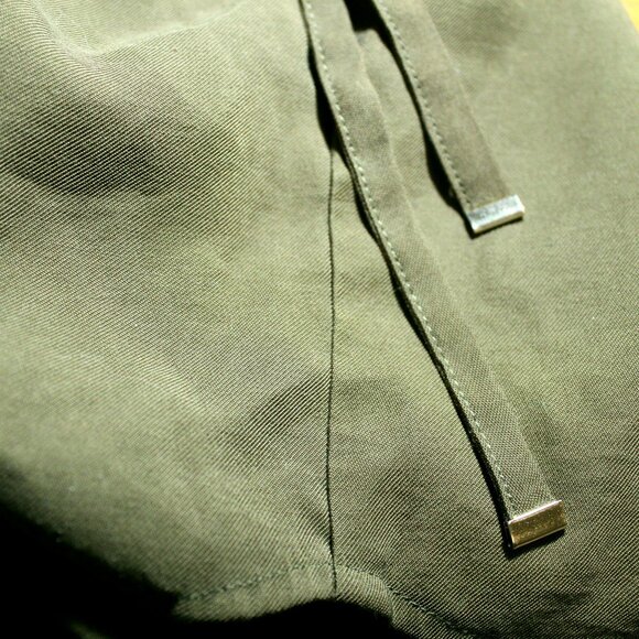 SOLD Zara Kahki Green Safari Style  Shirt - Picture 7 of 9